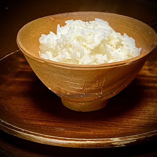 新米食べて想う事 　＃新米 ＃朝日米 #備前飯盌