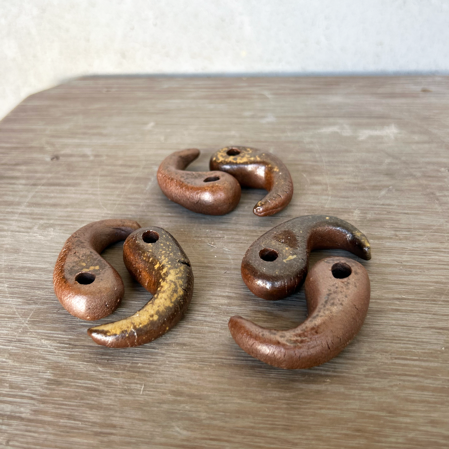 箸置き　勾玉六客